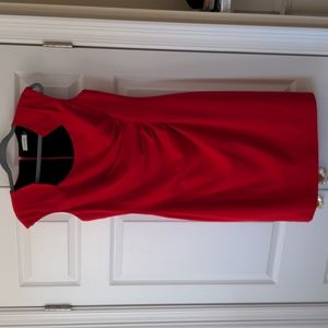 Calvin Klein Cap Sleeve Side Ruched dress size 10